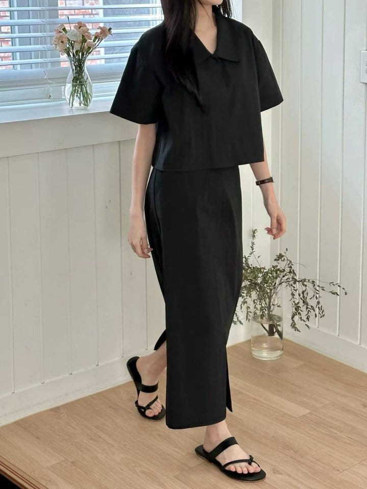 Binus - Korean Women Fashion - #momslook - Linkle Crop Shirt - 8