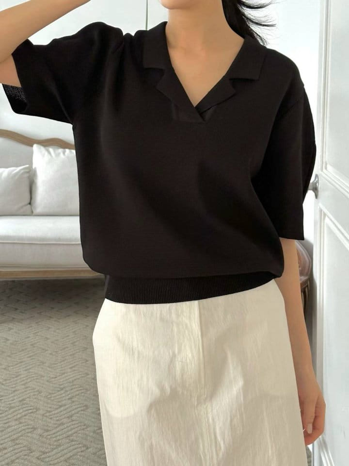 Binus - Korean Women Fashion - #womensfashion - Collar Knit - 5