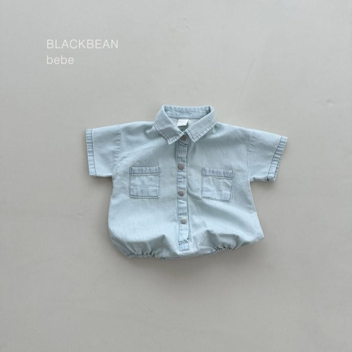 Black Bean - Korean Baby Fashion - #babyboutique - Like Denim Body Suit