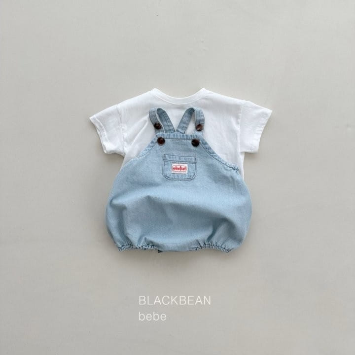 Black Bean - Korean Baby Fashion - #babyboutique - Time Dungarees Set - 2