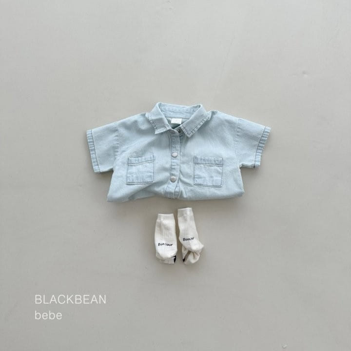 Black Bean - Korean Baby Fashion - #babyboutiqueclothing - Like Denim Body Suit - 2