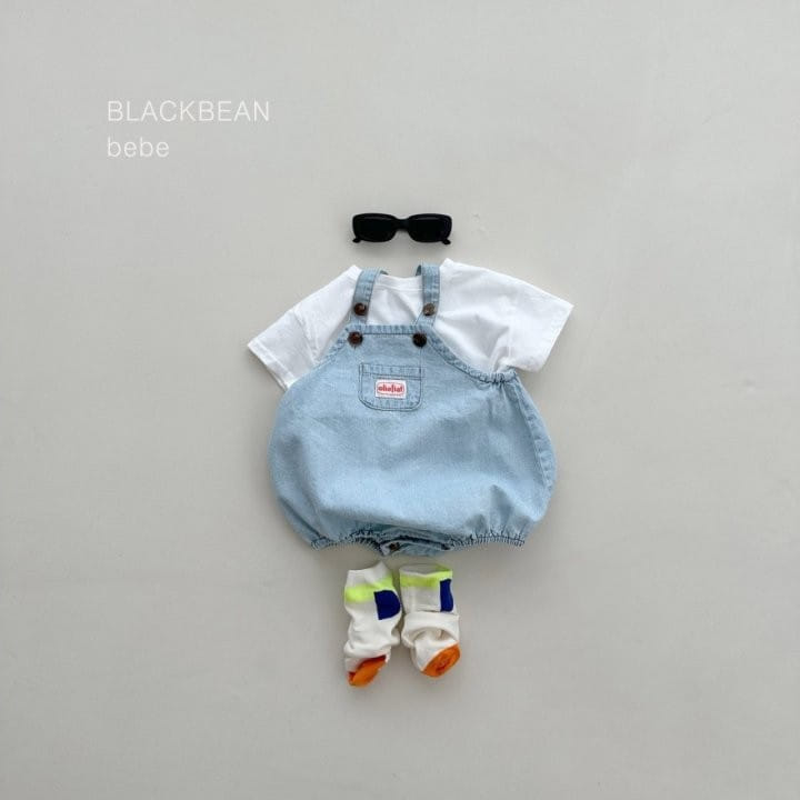 Black Bean - Korean Baby Fashion - #babyfashion - Time Dungarees Set - 6