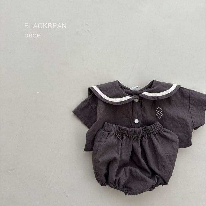 Black Bean - Korean Baby Fashion - #babyfever - Binch Bebe Top Bottom Set - 9