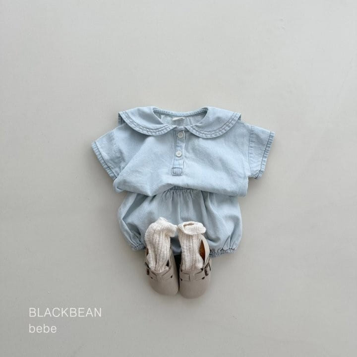 Black Bean - Korean Baby Fashion - #babygirlfashion - Mountain Bebe Top Bottom Set - 2