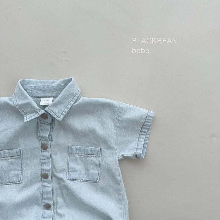 Black Bean - Korean Baby Fashion - #babylifestyle - Like Denim Body Suit - 7