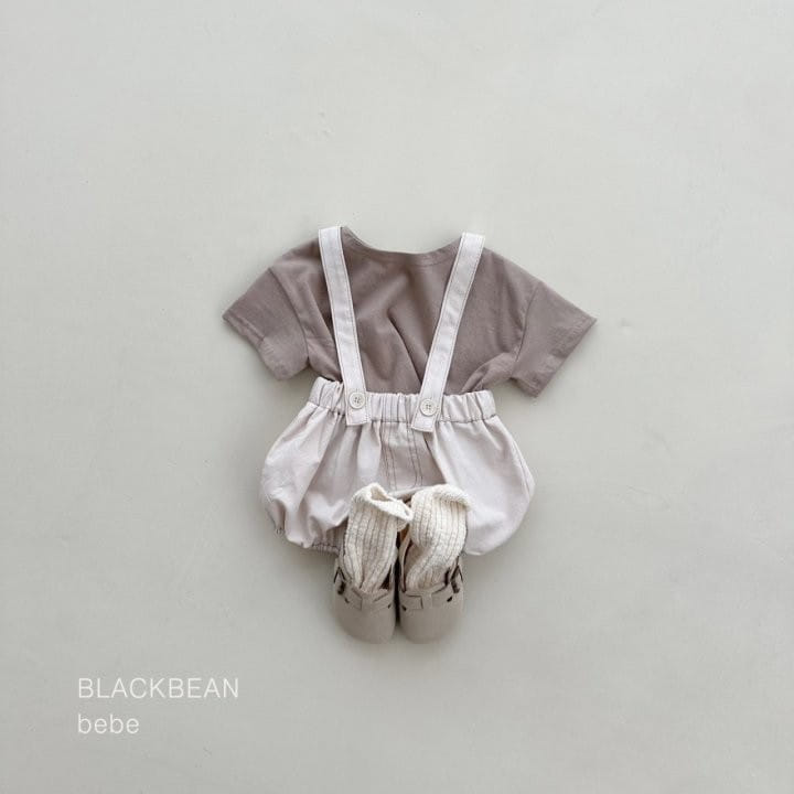 Black Bean - Korean Baby Fashion - #babylifestyle - Mari Dungarees Top Bottom Set - 5