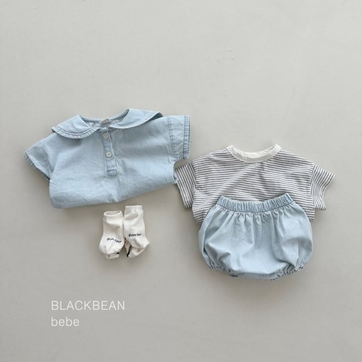 Black Bean - Korean Baby Fashion - #babylifestyle - Mountain Bebe Top Bottom Set - 3