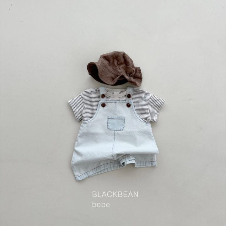 Black Bean - Korean Baby Fashion - #babyootd - Ade Bebe Dungarees