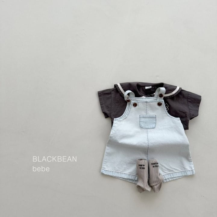 Black Bean - Korean Baby Fashion - #babyoutfit - Ade Bebe Dungarees - 4