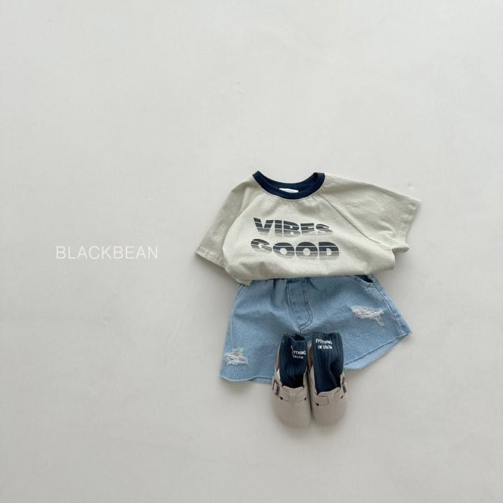 Black Bean - Korean Children Fashion - #kidzfashiontrend - 615 Blue Denim Vintage Pants - 4