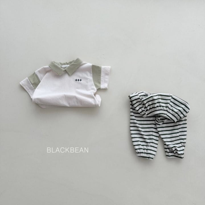 Black Bean - Korean Children Fashion - #Kfashion4kids - Star Collar Tee - 6