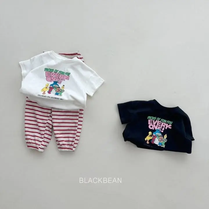Black Bean - Korean Children Fashion - #stylishchildhood - One Pick Tee - 4