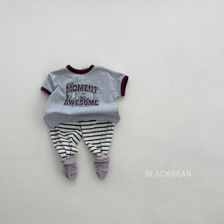 Black Bean - Korean Children Fashion - #discoveringself - City Piping Tee - 5
