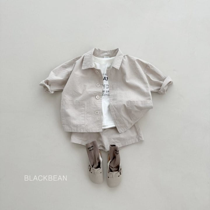 Black Bean - Korean Children Fashion - #discoveringself - Vov Top Bottom Set - 2