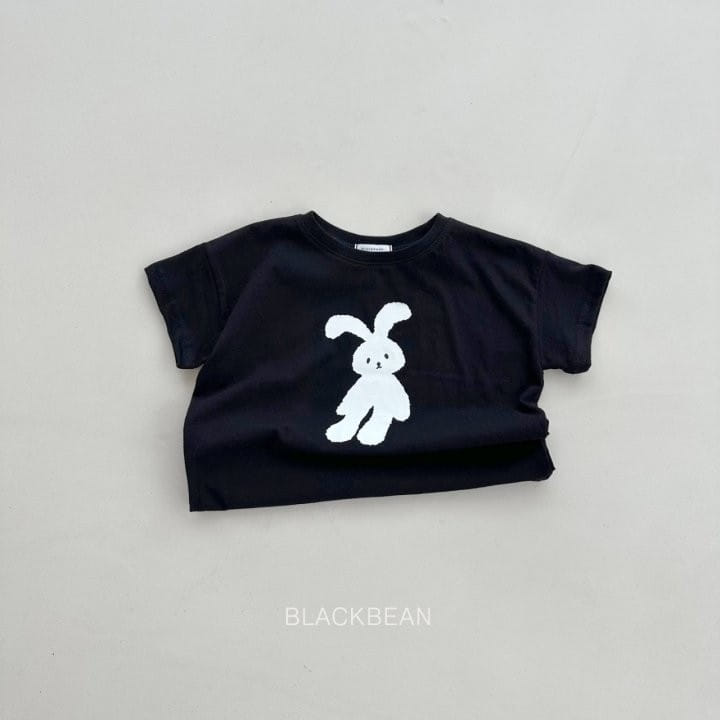Black Bean - Korean Children Fashion - #kidsshorts - Rabbit Tee - 9