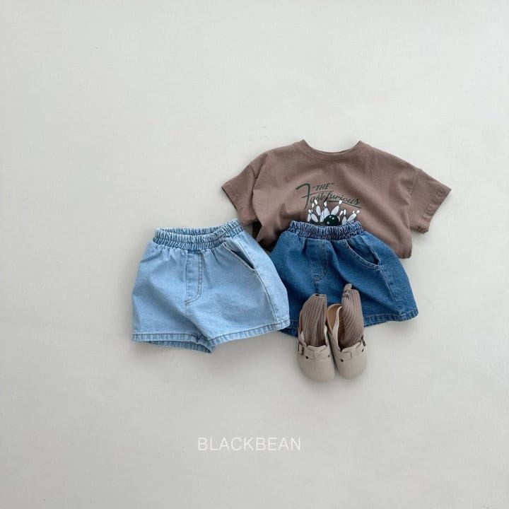 Black Bean - Korean Children Fashion - #kidsshorts - 617 Basic Denim Shorts - 3