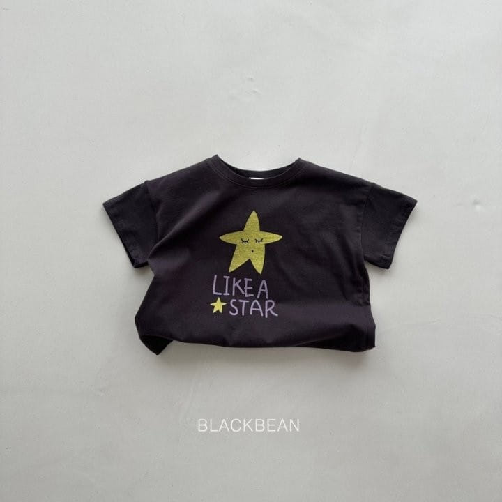 Black Bean - Korean Children Fashion - #kidsshorts - Little Star Tee - 10
