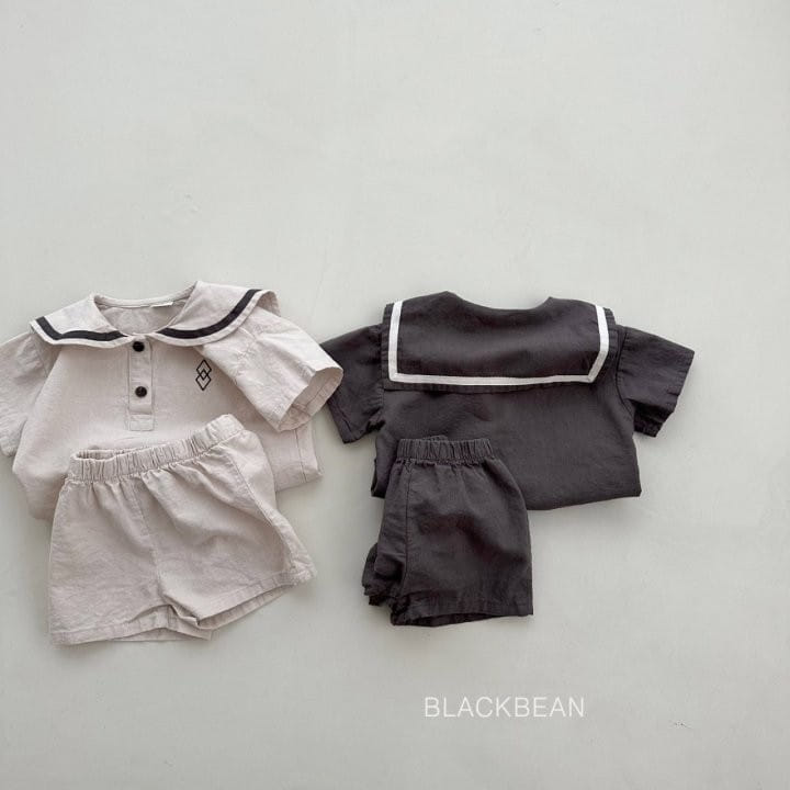 Black Bean - Korean Children Fashion - #kidsshorts - Binch Top Bottom Set - 5