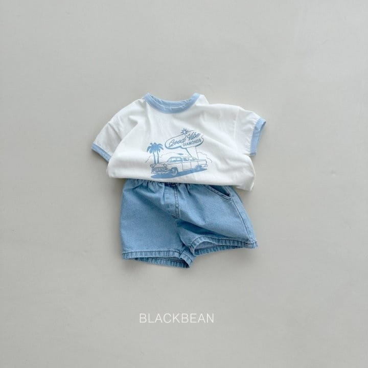 Black Bean - Korean Children Fashion - #kidzfashiontrend - 617 Basic Denim Shorts - 5