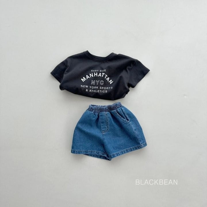 Black Bean - Korean Children Fashion - #littlefashionista - 617 Basic Denim Shorts - 7