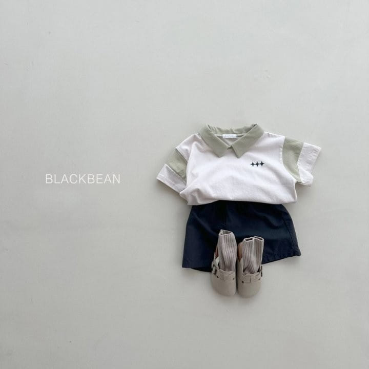 Black Bean - Korean Children Fashion - #littlefashionista - Star Collar Tee - 7