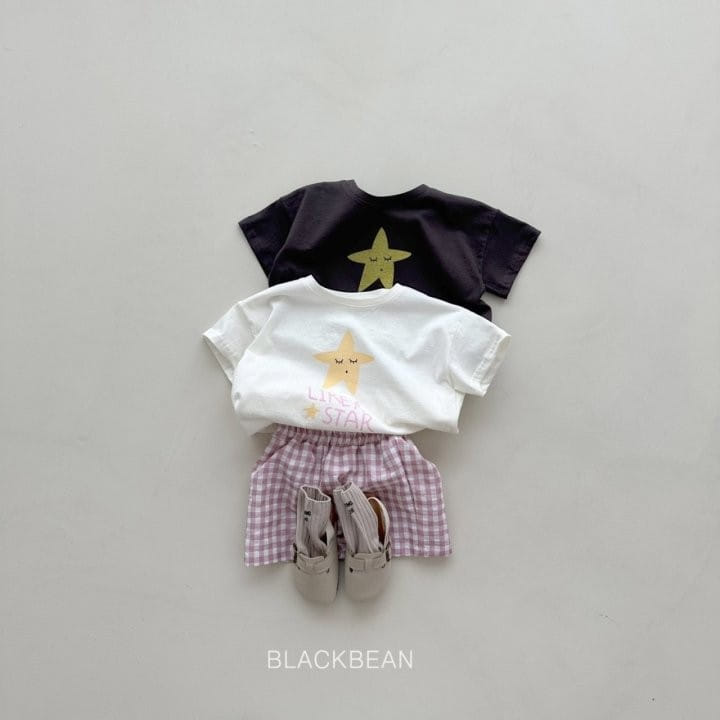 Black Bean - Korean Children Fashion - #toddlerclothing - Little Star Tee - 4