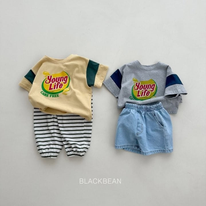 Black Bean - Korean Children Fashion - #todddlerfashion - Lemon Tee - 3