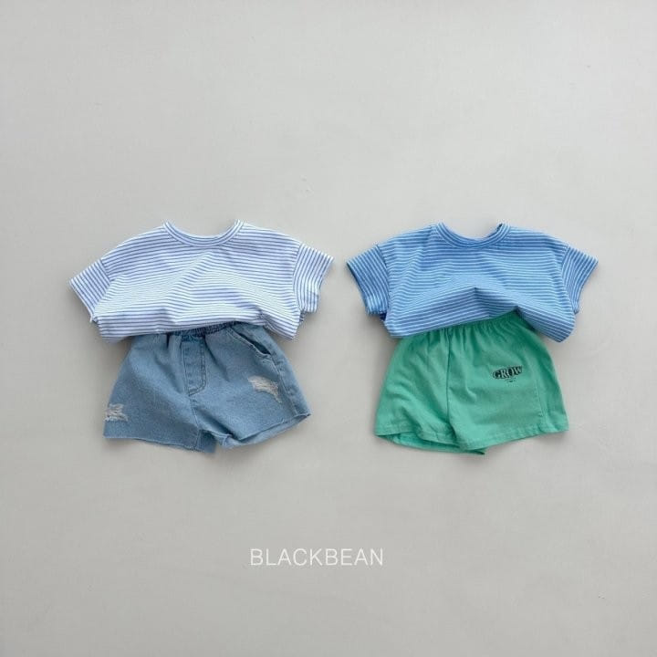 Black Bean - Korean Children Fashion - #todddlerfashion - Jelly Tee One Plus One - 4
