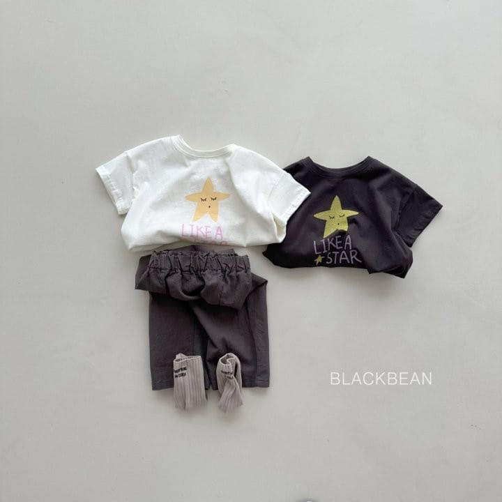Black Bean - Korean Children Fashion - #toddlerclothing - Little Star Tee - 3