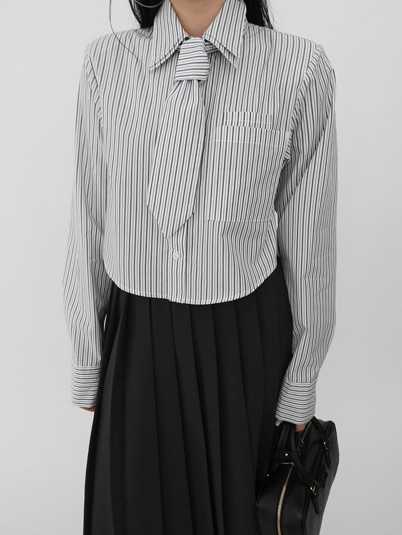Black Fuchsia - Korean Women Fashion - #momslook - Wrinkle Slit Long Skirt - 7