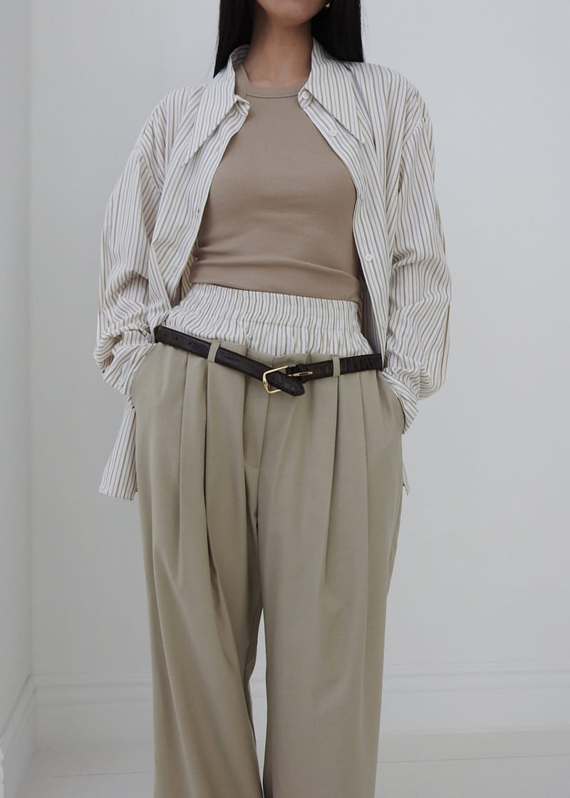 Black Fuchsia - Korean Women Fashion - #shopsmall - ST Color Banding Pants