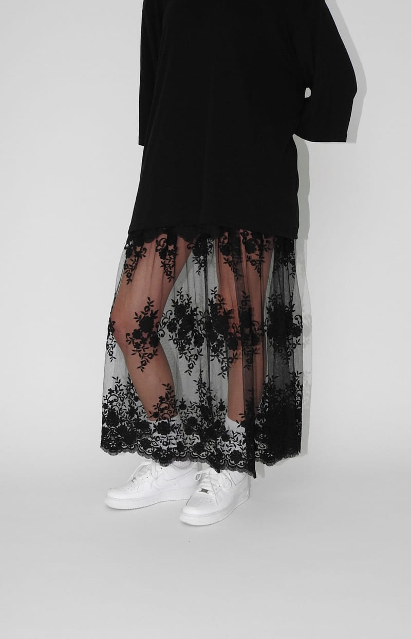 Black Fuchsia - Korean Women Fashion - #womensfashion - Layered Kan Kan Skirt