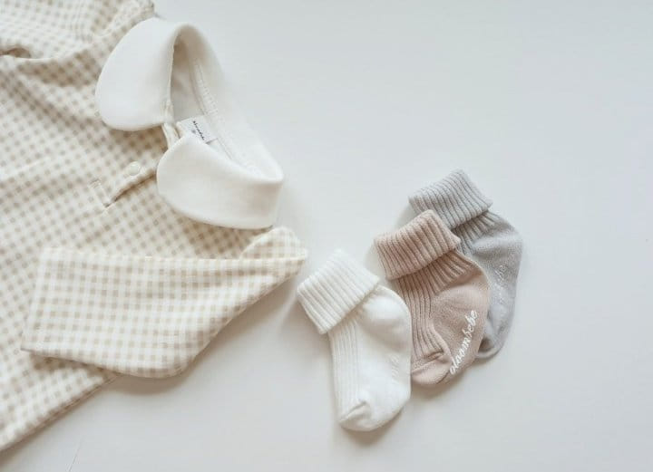 Bloombebe - Korean Baby Fashion - #babyfever - Simple Rib Knee Socks Set