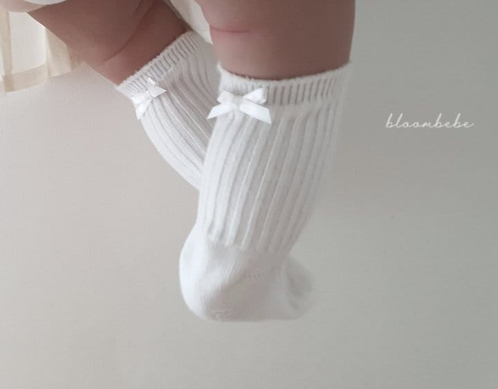 Bloombebe - Korean Baby Fashion - #babygirlfashion - Petite Ribbon Rib Knee Socks Set - 3