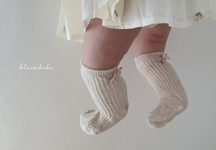 Bloombebe - Korean Baby Fashion - #babyoninstagram - Petite Ribbon Rib Knee Socks Set - 5
