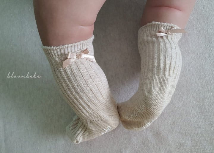 Bloombebe - Korean Baby Fashion - #babyootd - Petite Ribbon Rib Knee Socks Set - 6