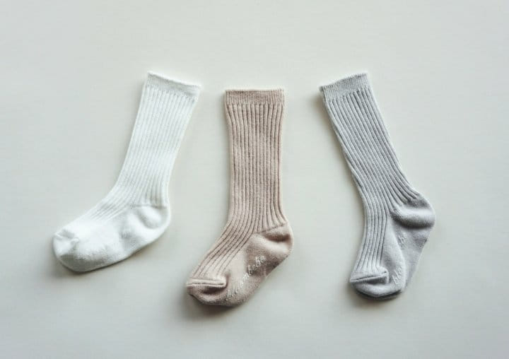Bloombebe - Korean Baby Fashion - #babyootd - Simple Rib Knee Socks Set - 5