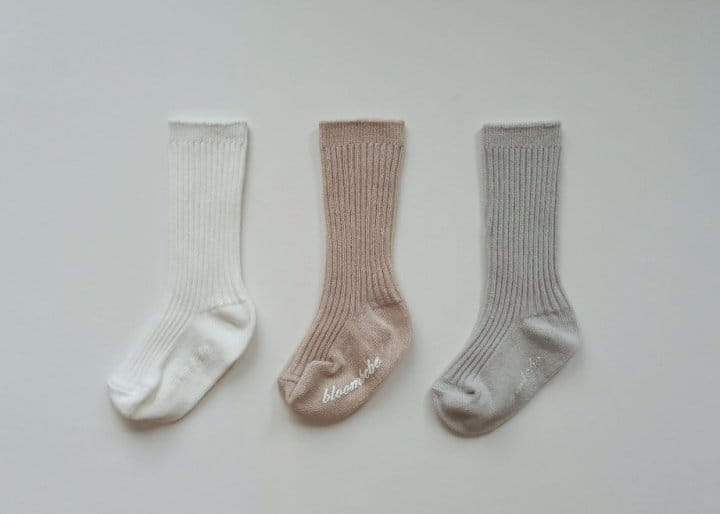 Bloombebe - Korean Baby Fashion - #babywear - Simple Rib Knee Socks Set - 8