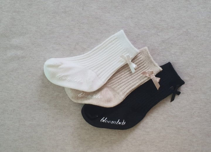 Bloombebe - Korean Baby Fashion - #onlinebabyboutique - Petite Ribbon Rib Knee Socks Set - 10