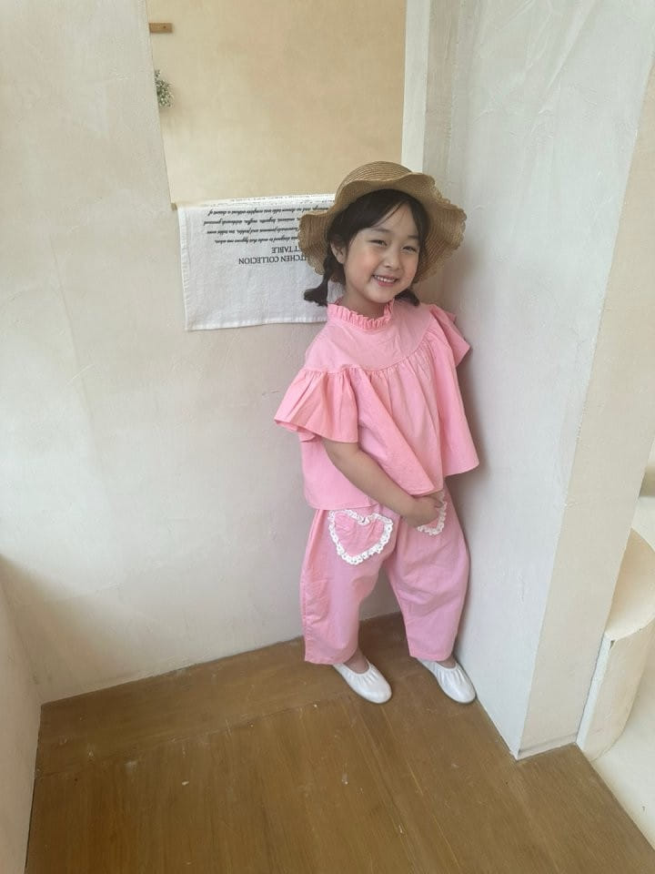 Bobo j - Korean Children Fashion - #childofig - Heart Pocket Pants - 3