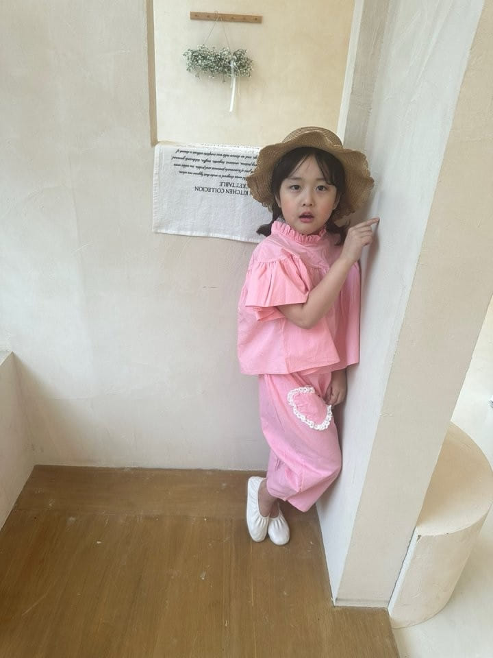 Bobo j - Korean Children Fashion - #childofig - Heart Pocket Pants - 4