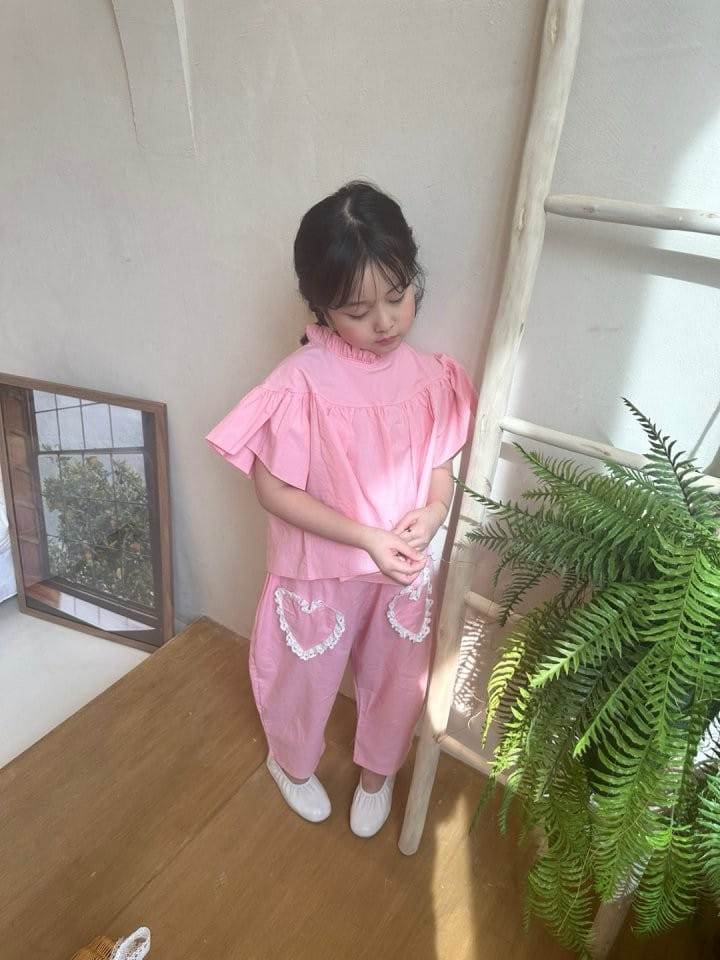 Bobo j - Korean Children Fashion - #kidzfashiontrend - Heart Pocket Pants - 10