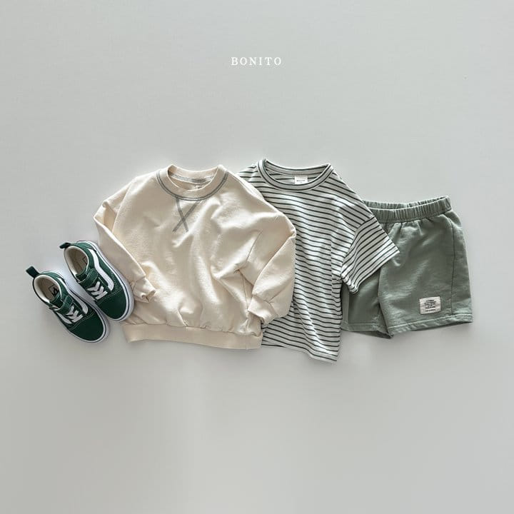 Bonito - Korean Children Fashion - #kidsshorts - Gai 3Pcs Top Bottom Set - 7