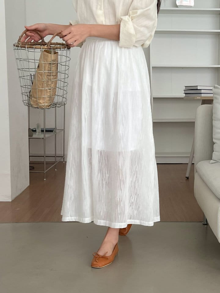 Bytheshew - Korean Women Fashion - #momslook - Lace Long Skirt - 11
