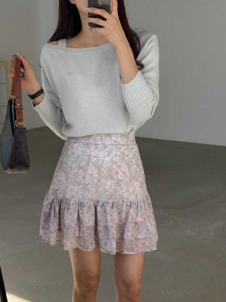 Bytheshew - Korean Women Fashion - #momslook - Couple Place Skirt - 2