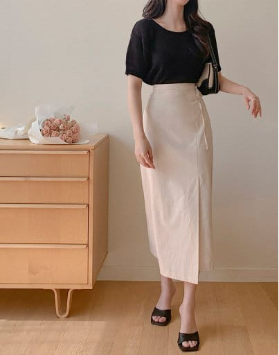 Bytheshew - Korean Women Fashion - #thelittlethings - Lime Skirt - 8