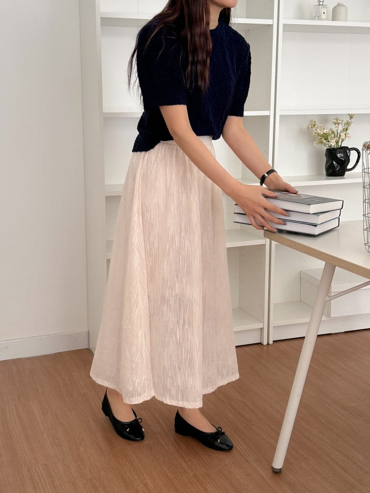 Bytheshew - Korean Women Fashion - #womensfashion - Lace Long Skirt - 6