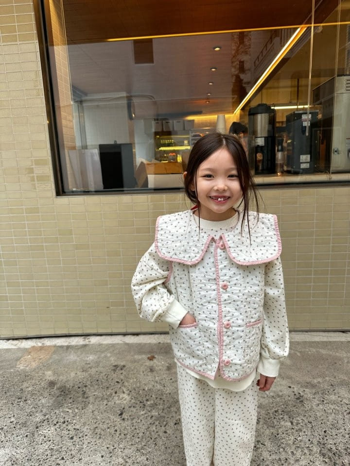 Coco-beige - Korean Children Fashion - #Kfashion4kids - Spring Flower Vest - 5