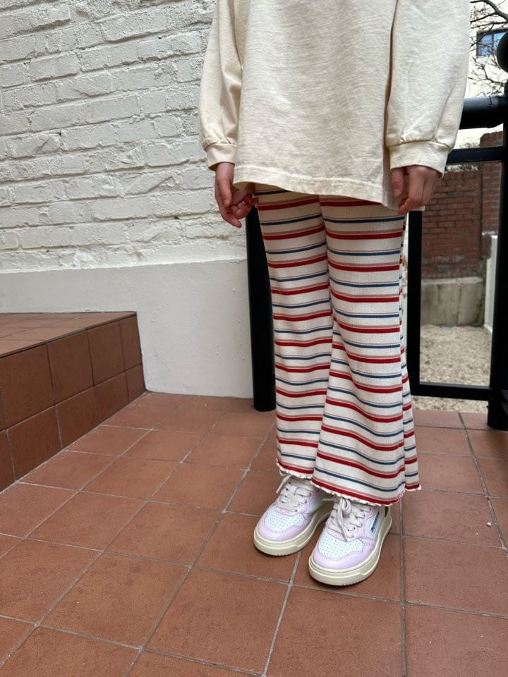 Coco-beige - Korean Children Fashion - #stylishchildhood - Tanghulu Rib Pants - 4