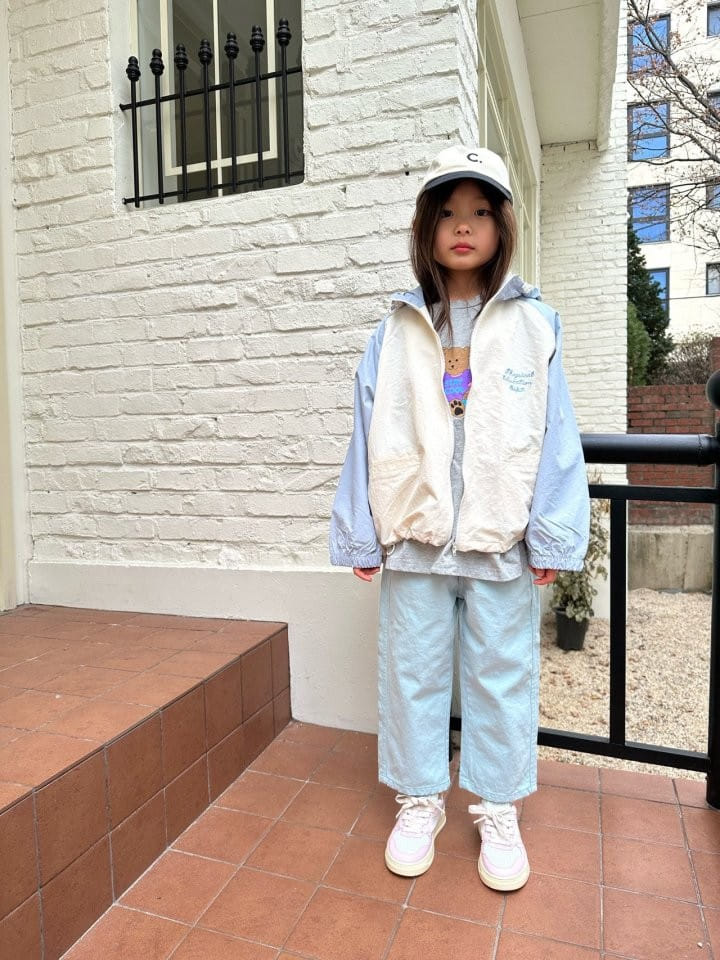 Coco-beige - Korean Children Fashion - #designkidswear - Hoody Windbreaker  - 3